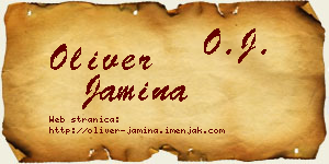 Oliver Jamina vizit kartica